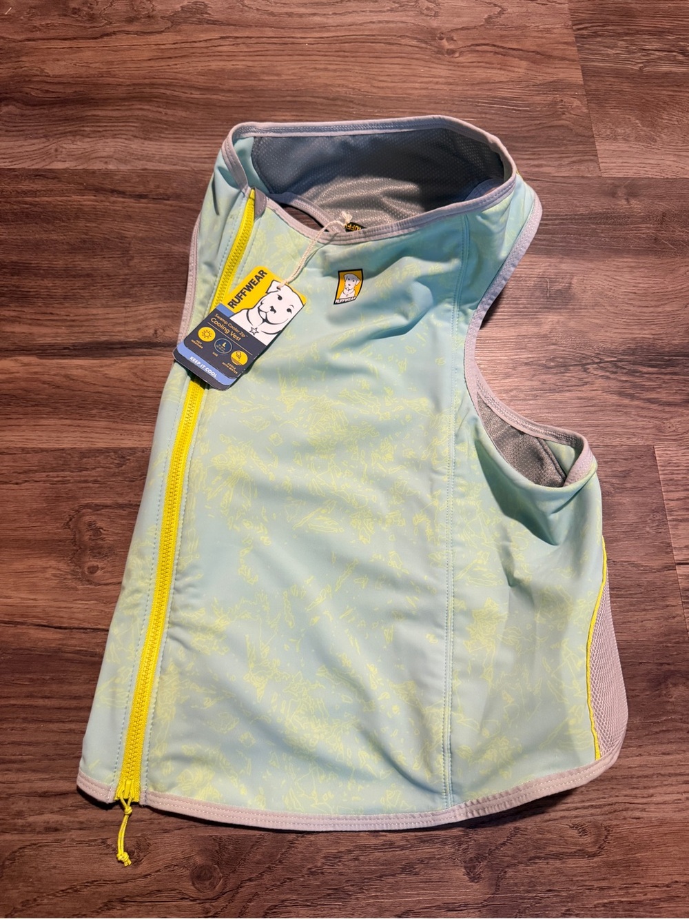 Ruffwear Swamp Cooler Zip Dog Vest, Blue Mint, Large